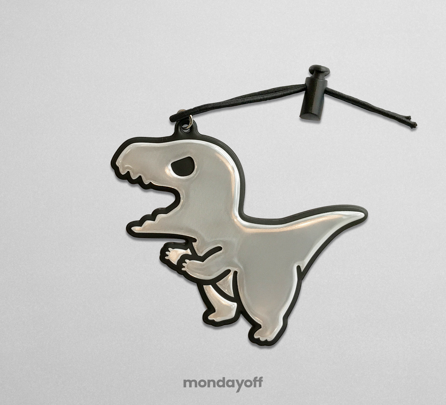 Reflective Dino Keychain
