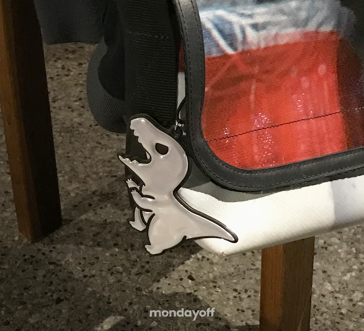 Reflective Dino Keychain